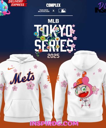 Takashi Murakami X Mlb World Tour Tokyo Series 2025 New York Mets All Over Print Hoodie, 3D Hoodie