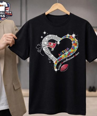 Tampa Bay Buccaneers Accept Understand Love Autism Diamond Heart 2026 Unisex Shirt