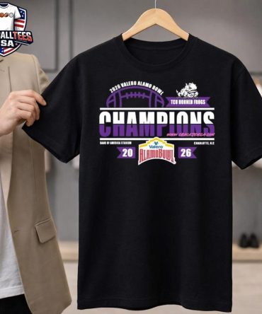 Tcu Horned Frogs Football 2025 Valero Alamo Bowl Champions Locker Room Shirt