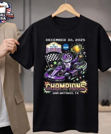 Tcu Horned Frogs Superfrog Champions Valero Alamo Bowl December 30 2025 Alamodome San Antonio Tx Ncaa Football Unisex Shirt