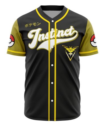 Team Instinct Pokémon Baseball Jersey - Stylish & Comfortable Fan Apparel