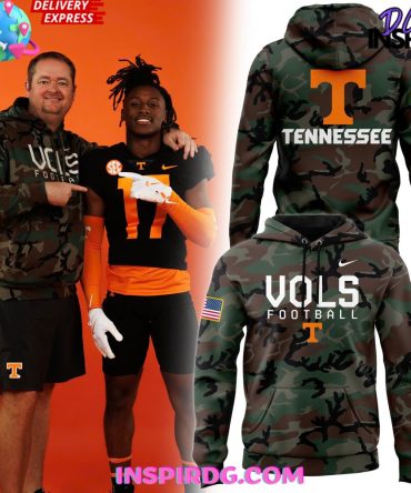 Tennessee Vols Football Military Appreciation 2024 Camo Hoodie