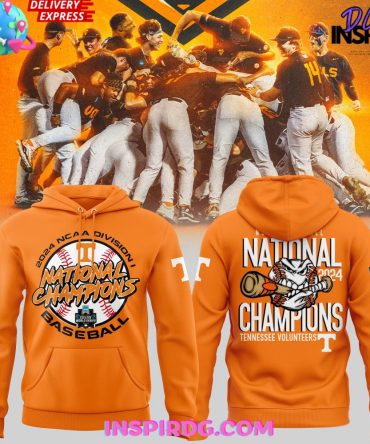 Tennessee Volunteers 2024 Ncaa Mens Baseball College World Champions Hoodie