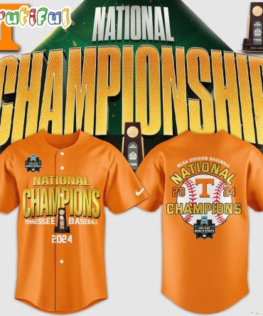 Tennessee Volunteers Champions 2024 Ncaa College World Series Division I Jersey Shirt