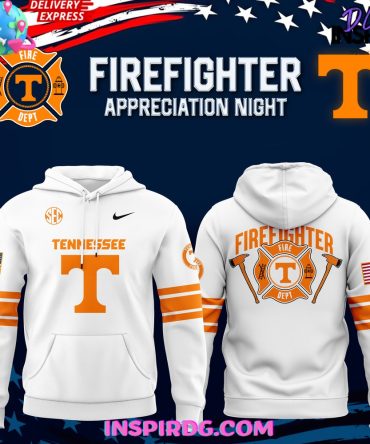 Tennessee Volunteers Firefighter Appreciation Night White Hoodie