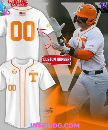 Tennessee Volunteers Home White Baseball Jersey