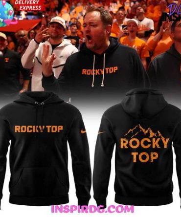 Rocky Top Black Hoodie - Premium Comfort & Style, Perfect For Fans