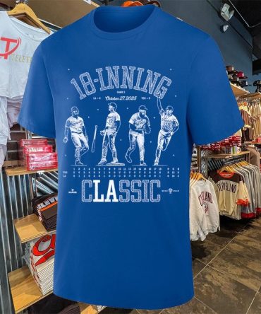 Teoscar Hernández Shohei Ohtani Will Klein And Freddie Freeman Los Angeles Dodgers 18-Inning Classic T-Shirts