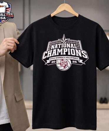 Texas A&Amp;M Aggies 2025 Volleyball National Championship T-Shirt