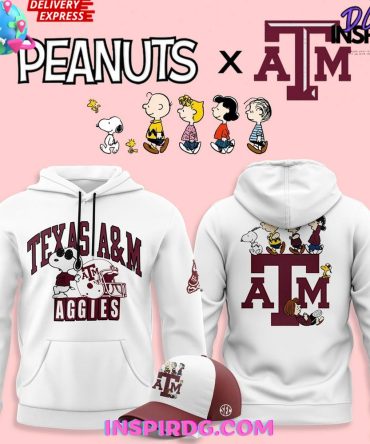 Texas A&M Aggies X Peanuts Night 2025 All Over Print Hoodie