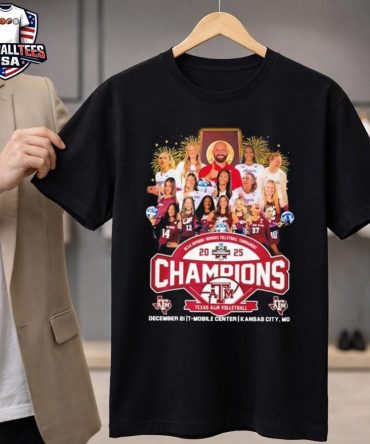 Texas A&Amp;M Aggies 2025 Ncaa Women'S Volleyball National Champions All Team Vintage Unisex Shirt