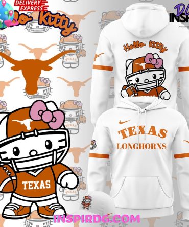 Texas Longhorns X Hello Kitty 2024 White Hoodie