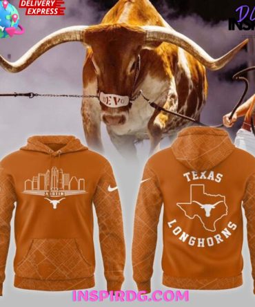 Texas Longhorns Austin Skyline 2025 All Over Print Hoodie, 3D Hoodie