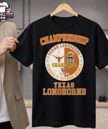 Texas Longhorns Championship Cheez-It Citrus Bowl Logo And Trophy Shirt