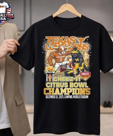 Texas Longhorns Cheez-It Citrus Bowl Champions 2025 Dec 31 Mascot Unisex Shirt