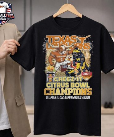 Texas Longhorns Cheez-It Citrus Bowl Champions 2025 Mascot Unisex Shirt