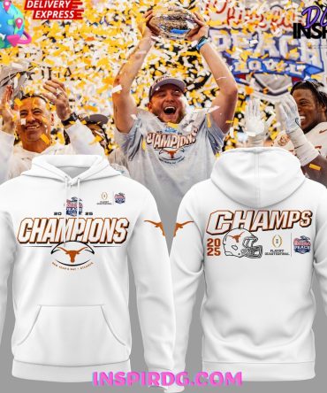 Texas Longhorns Chick-Fil-A Peach Bowl 2025 White All Over Print Hoodie, 3D Hoodie