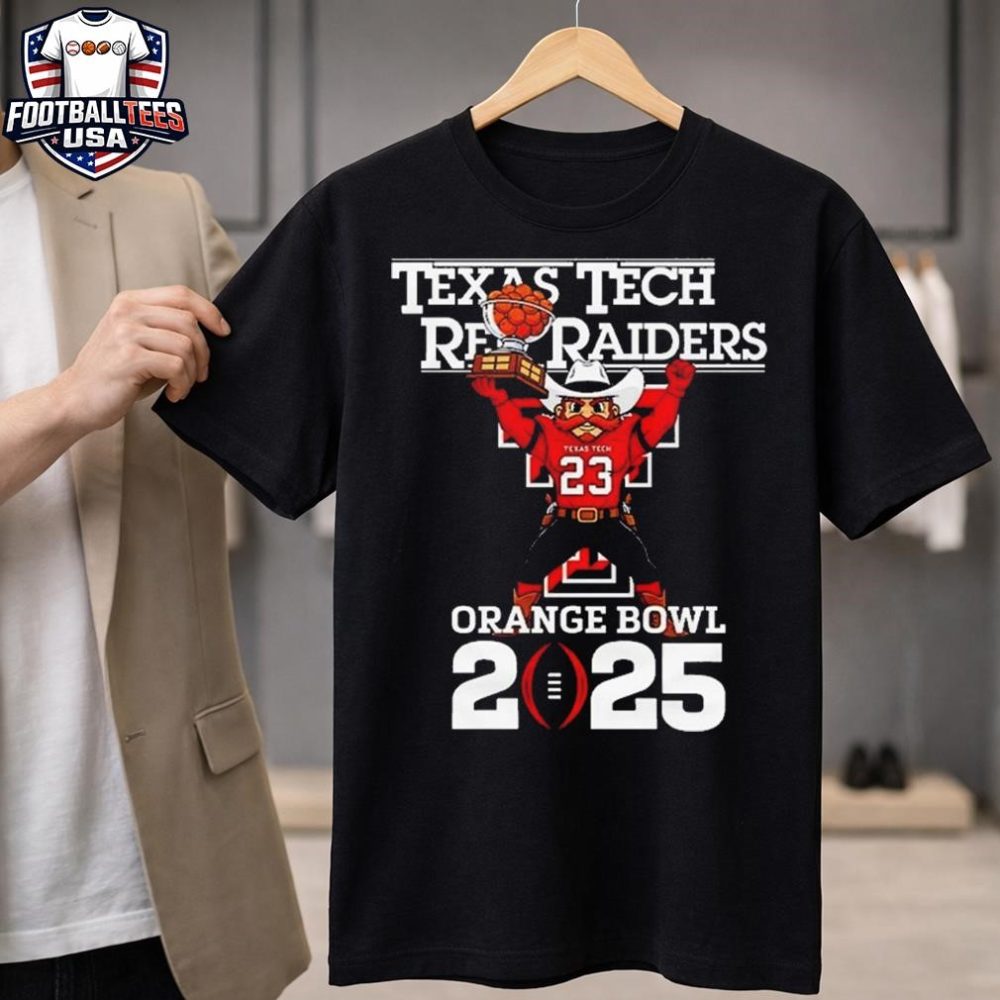 Texas Tech Red Raiders Mascot Tee Orange Bowl 2025 Unisex Shirt