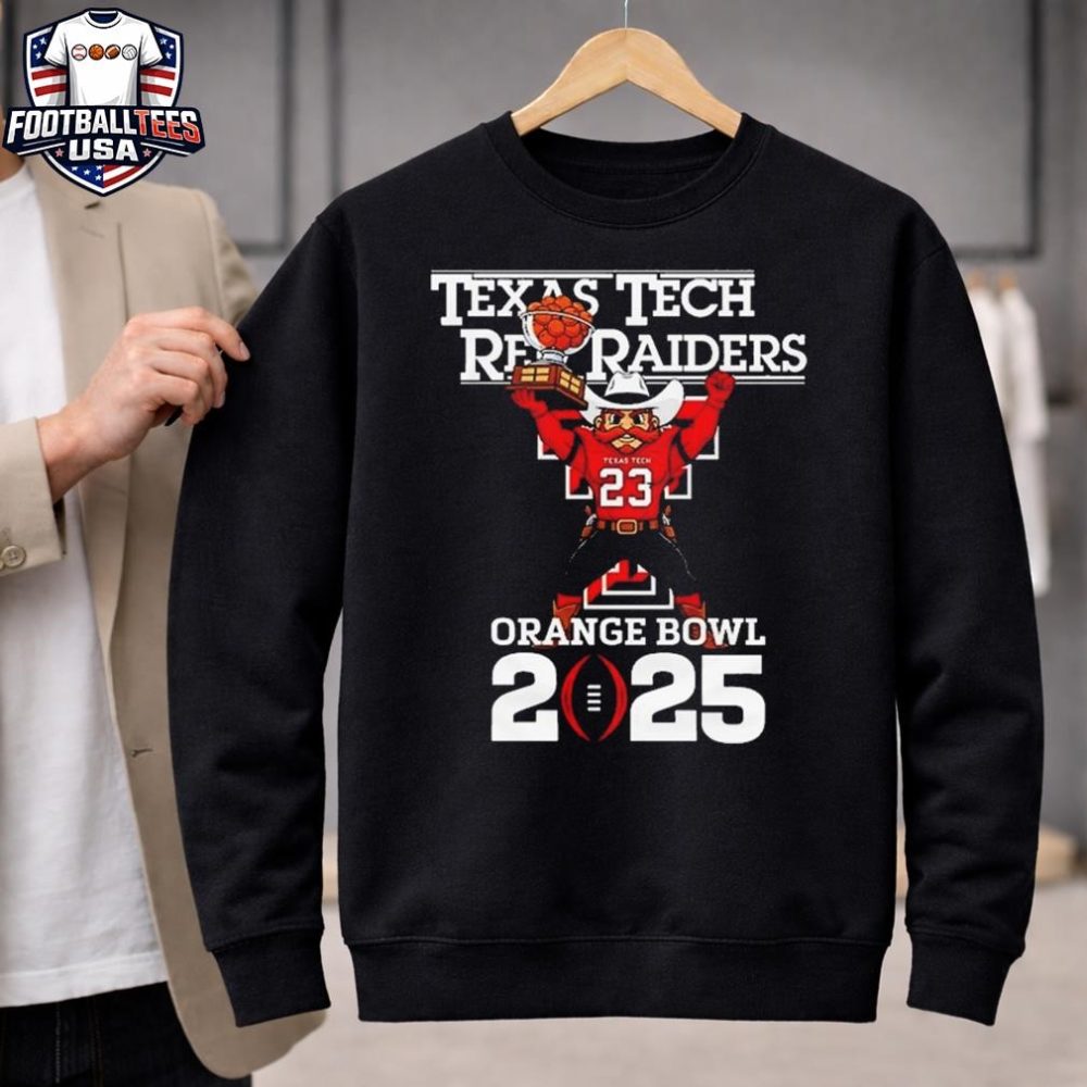Texas Tech Red Raiders Mascot Tee Orange Bowl 2025 Unisex Shirt - Image 2