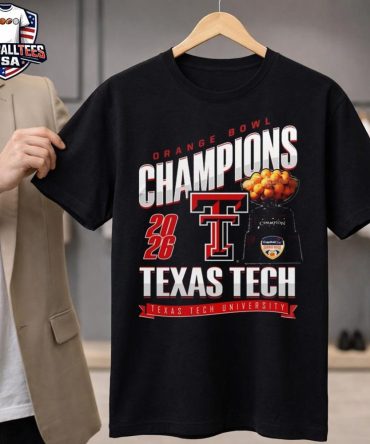 Texas Tech Red Raiders Orange Bowl Champions Trophy 2026 Unisex Shirt