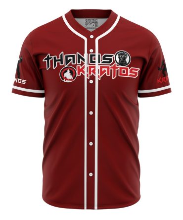 Thanos And Kratos Marvel Baseball Jersey