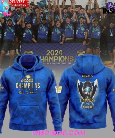 The Blues Super Rugby Champions 2024 Premium Hoodie Shirt