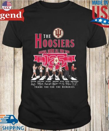 The Hoosiers Indiana We'Re All For You 125Th Anniversary 1901-2026 Abbey Road Signatures Thank You For The Memories T-Shirt