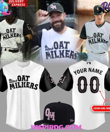 The Miami Oat Milkers Custom Baseball Jersey