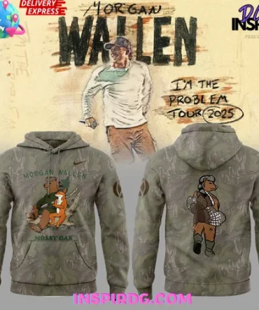 Mossy Oak X Morgan Wallen 2025 Camo All Over Print Hoodie