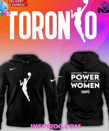 The Power Of Women 2025 Wnba Toronto Black All Over Print Hoodie, 3D Hoodie