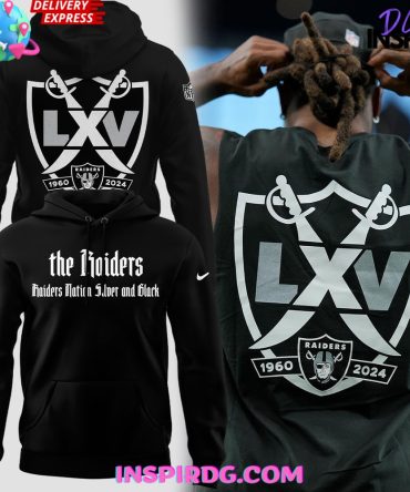 The Raiders Nation Silver And Black Hoodie