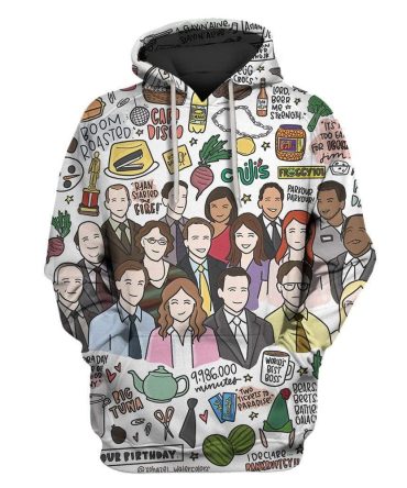 The Office Hoodie The Office People Characters Hoodie Colorful Unisex