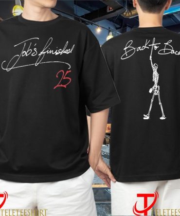 Tommy Edman Job'S Finished Los Angeles Dodgers Back To Back World Series Champions 2025 Skeleton T-Shirts