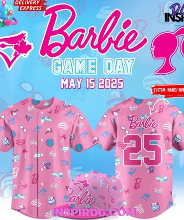 Toronto Blue Jays Barbie Game Day 2025 Baseball Jersey