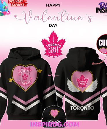 Toronto Maple Leafs Happy Valentine 2025 All Over Print Hoodie, 3D Hoodie