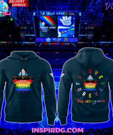 Toronto Maple Leafs Pride Night 2025 Blue All Over Print Hoodie, 3D Hoodie