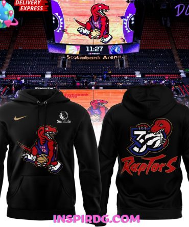 Toronto Raptors 30Th Anniversary Limited Black Hoodie