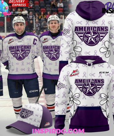 Tri-City Americans Alzheimer’S Awareness Special All Over Print Hoodie