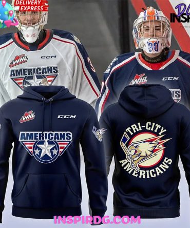 Tri-City Americans Hockey 2024 Navy Hoodie