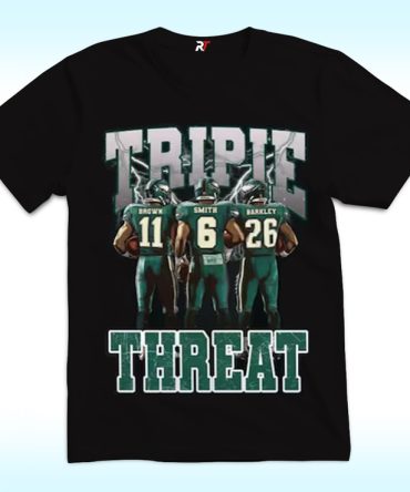 Triple Threat Eagles Shirt, Barkley, Smith, Brown