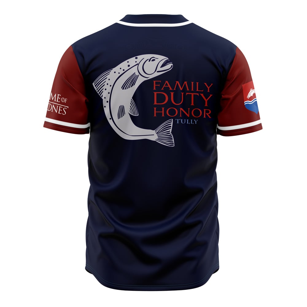 Tullys Of Riverrun Game Of Thrones Baseball Jersey - Image 2