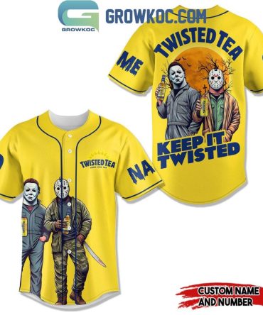 Custom Twisted Tea Halloween Baseball Jersey - Personalize Name & Number!