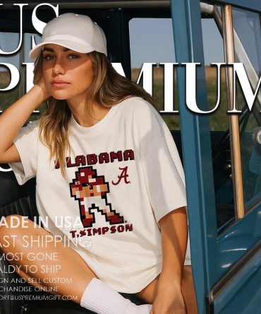 Ty Simpson Alabama Crimson Tide Football 8 Bit Nfl 2025 Shirt