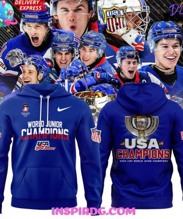 Usa Hockey 2025 Iihf World Junior Champions All Over Print Hoodie, 3D Hoodie