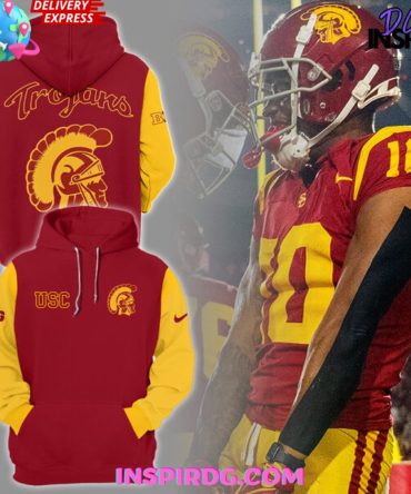 Usc Trojans Big Ten 2024 Red Gold Hoodie