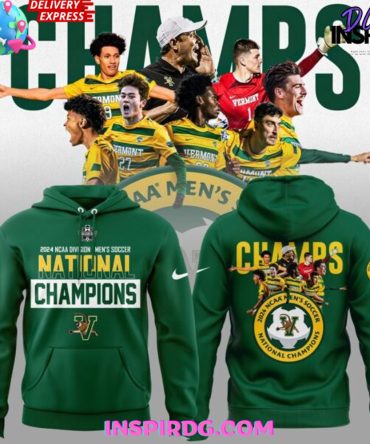 Uvm Men’S Soccer 2024 College Cup National Champions All Over Print Hoodie, 3D Hoodie