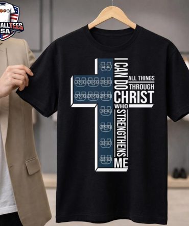 Utah State Aggies I Can Do All Things Through Christ Who Strengthens Me Cross 2026 Unisex Shirt