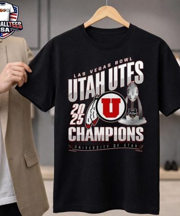 Utah Utes Las Vegas Bowl Champions Trophy 2026 Unisex Shirt