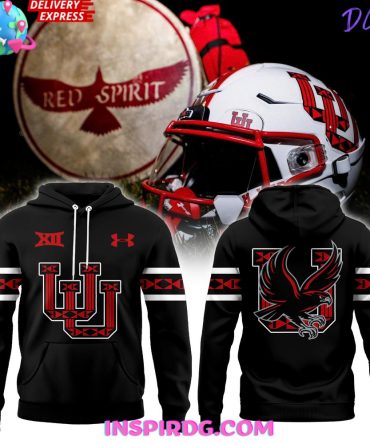 Utah Utes Red Spirit Special Black Hoodie
