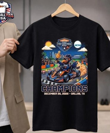 Utsa Roadrunners 2025 Servpro First Responder Bowl Champions Mario Kart Parody Rowdy Mascot Gerald J Ford Stadium Dallas Texas December 26 2025 Unisex Shirt